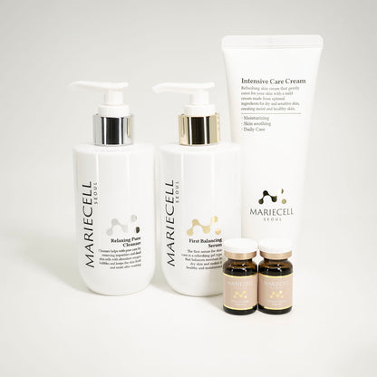 Miracle Set ( Ampoule 24ea + Cleanser+ Serum + Cream )