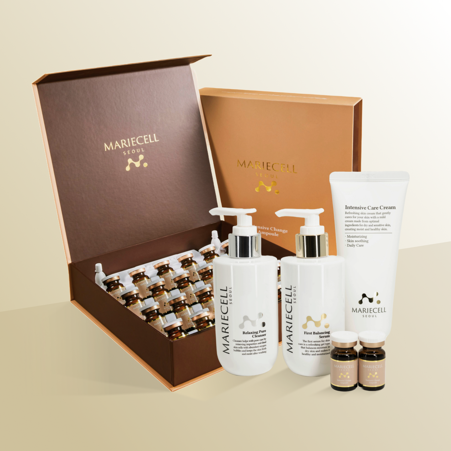 Miracle Set ( Ampoule 24ea + Cleanser+ Serum + Cream )
